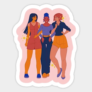 hanging out with the girls! Sticker